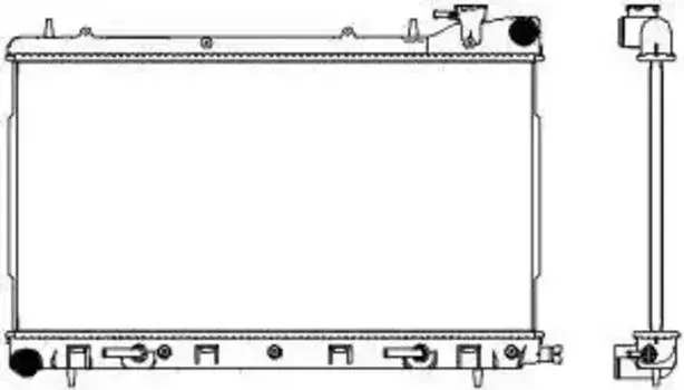 Радиатор системы охлаждения двигателя SAKURA 34218502
