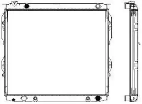 Радиатор системы охлаждения двигателя SAKURA 34611065