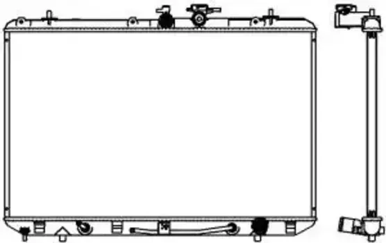 Радиатор системы охлаждения двигателя SAKURA 34618515