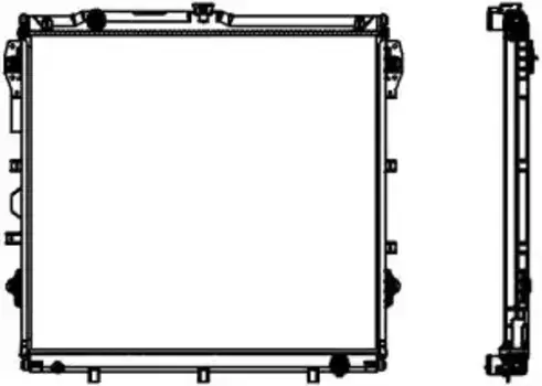 Радиатор системы охлаждения двигателя SAKURA 34618516