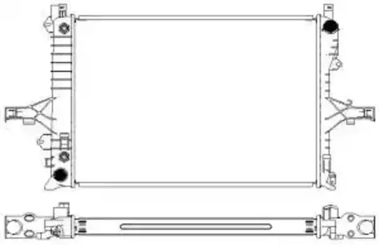 Радиатор системы охлаждения двигателя SAKURA 34821001