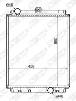 Радиатор системы охлаждения двигателя SAT MC0010-3.5