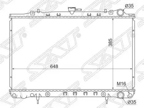 Радиатор системы охлаждения двигателя SAT NS0004-31