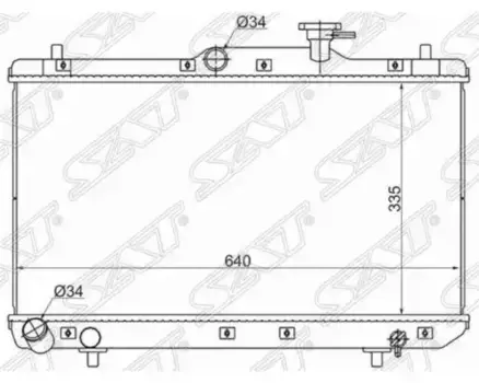 Радиатор системы охлаждения двигателя SAT SG-HY0002