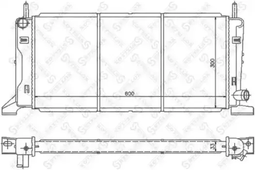 Радиатор системы охлаждения двигателя STELLOX 10-25086-SX