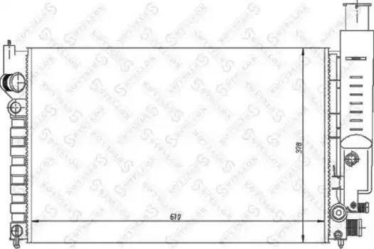 Радиатор системы охлаждения двигателя STELLOX 10-25126-SX