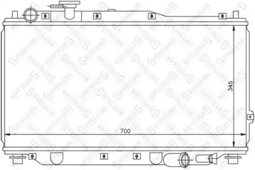Радиатор системы охлаждения двигателя STELLOX 10-25135-SX