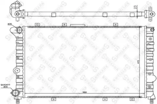 Радиатор системы охлаждения двигателя STELLOX 10-25160-SX