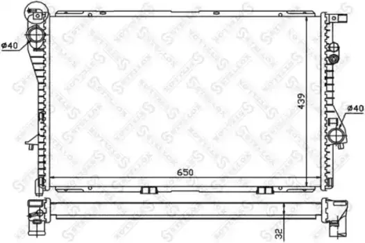 Радиатор системы охлаждения двигателя STELLOX 10-25289-SX