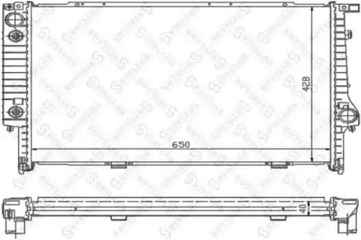 Радиатор системы охлаждения двигателя STELLOX 10-25290-SX