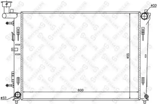 Радиатор системы охлаждения двигателя STELLOX 10-25309-SX