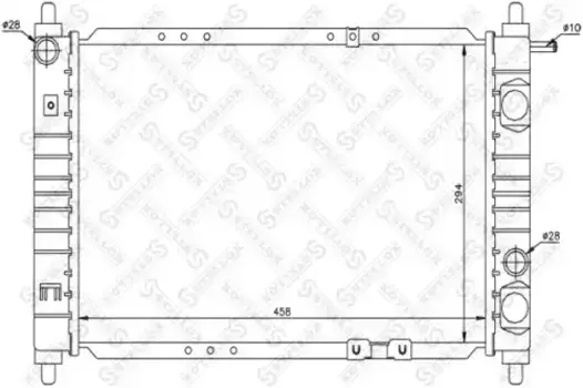 Радиатор системы охлаждения двигателя STELLOX 10-25329-SX