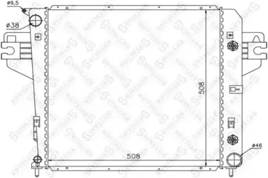 Радиатор системы охлаждения двигателя STELLOX 10-25629-SX