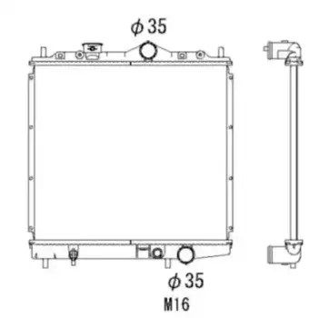 Радиатор системы охлаждения двигателя STELLOX 10-25941-SX
