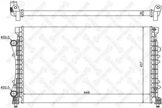 Радиатор системы охлаждения двигателя STELLOX 10-26180-SX
