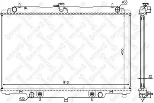 Радиатор системы охлаждения двигателя STELLOX 10-26582-SX