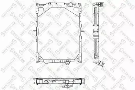 Радиатор системы охлаждения двигателя STELLOX 81-03311-SX