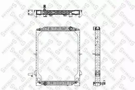 Радиатор системы охлаждения двигателя STELLOX 81-03319-SX
