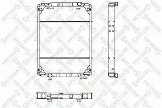 Радиатор системы охлаждения двигателя STELLOX 81-03324-SX