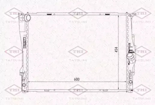 Радиатор системы охлаждения двигателя TATSUMI TGA1005