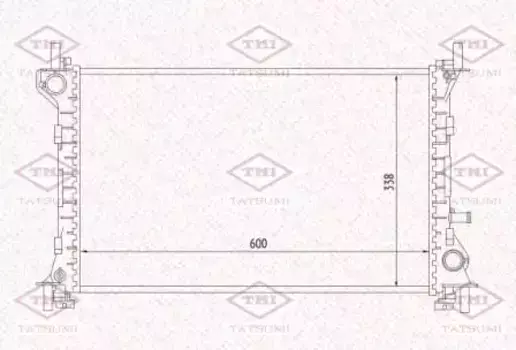 Радиатор системы охлаждения двигателя TATSUMI TGA1018