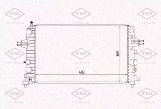 Радиатор системы охлаждения двигателя TATSUMI TGA1024