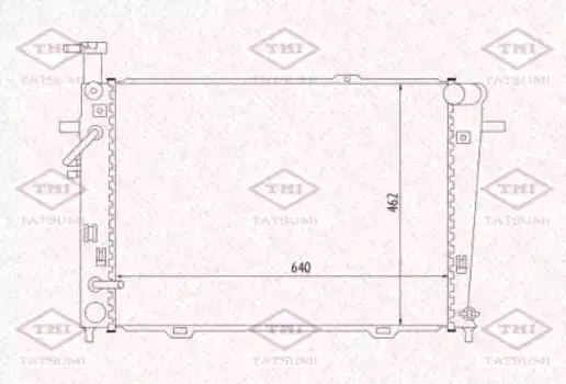 Радиатор системы охлаждения двигателя TATSUMI TGA1053