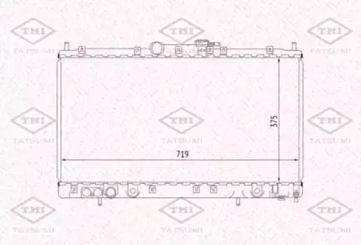 Радиатор системы охлаждения двигателя TATSUMI TGA1069