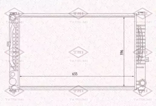 Радиатор системы охлаждения двигателя TATSUMI TGA1077