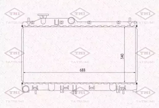 Радиатор системы охлаждения двигателя TATSUMI TGA1088