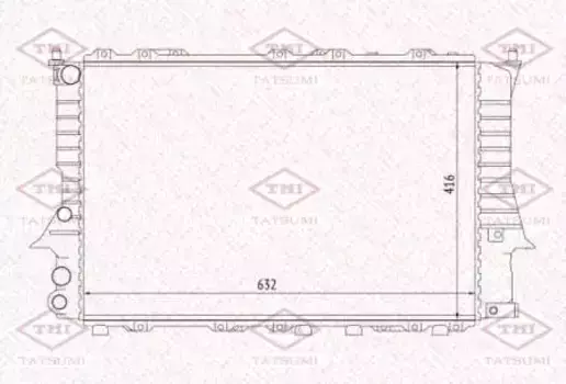 Радиатор системы охлаждения двигателя TATSUMI TGA1158
