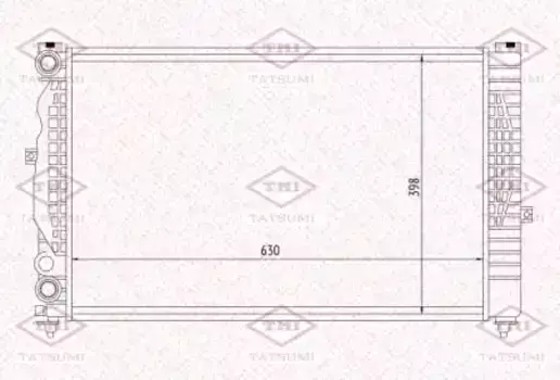 Радиатор системы охлаждения двигателя TATSUMI TGA1162