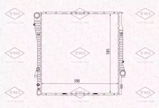Радиатор системы охлаждения двигателя TATSUMI TGA1168