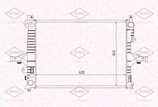 Радиатор системы охлаждения двигателя TATSUMI TGA1202