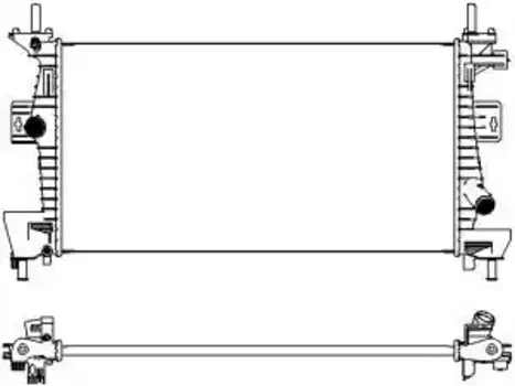 Радиатор системы охлаждения двигателя SAKURA 31618516