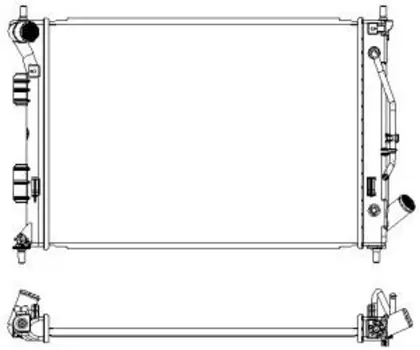Радиатор системы охлаждения двигателя SAKURA 32218511