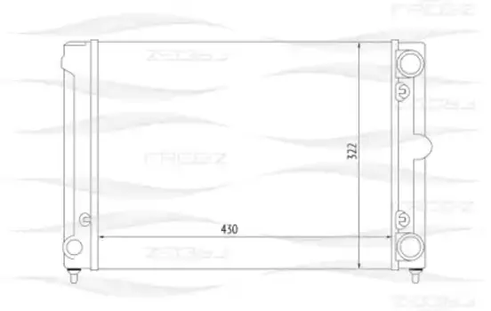 радиатор!\ VW Passat 88>