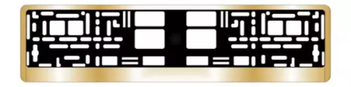 рамка под номерной знак! хром золото\ A78488S AVS