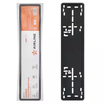 рамка под номерной знак! силиконовая, 1 шт., черная\ ADFC005 AIRLINE