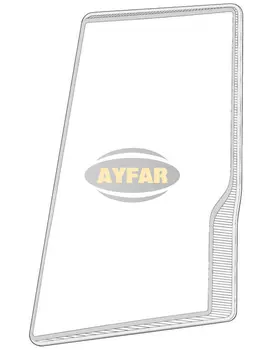 рассеиватель(стекло) фары !LH 'косоглазая' \Volvo FH12/16