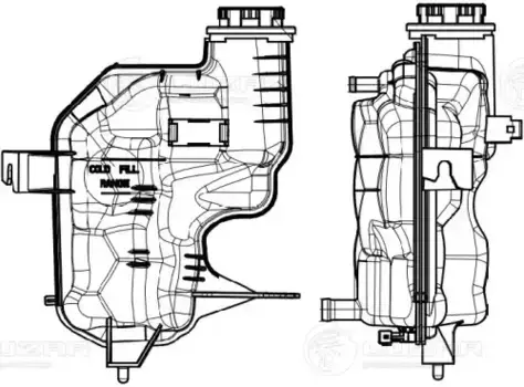 Расширительный бачок LUZAR LET 1012