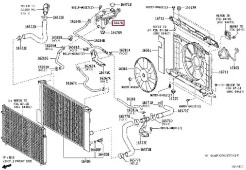 Расширительный бачок TOYOTA / LEXUS 164800D030