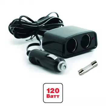 разветвитель прикуривателя! 12/24V, на 2 выхода\ 43224 AVS
