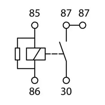 реле! 5-pin, 24V, 20A \MB,MAN TGA 0 986 AH0 204 BOSCH