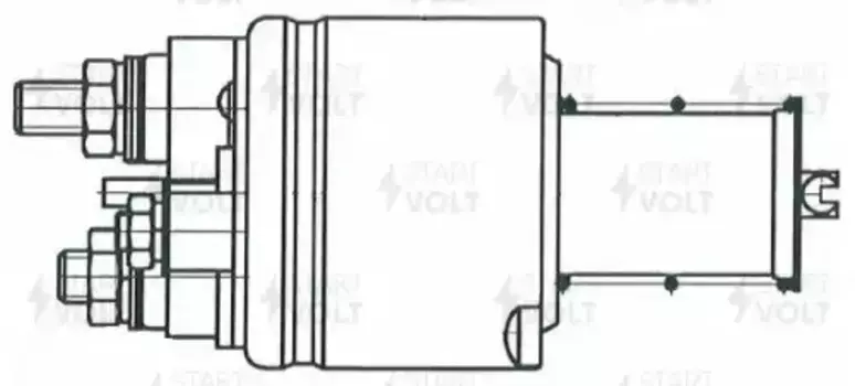 реле втягивающее стартера! тип VALEO\ Ford Focus 1.6i 04> VSR 1015 СТАРТВОЛЬТ