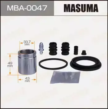 рем.к-т диск.торм.!d43\ Honda Accord VIII 08>, Hyundai Santa Fe 01-06, Ssang Yong Rexton 01> MBA0047 MASUMA