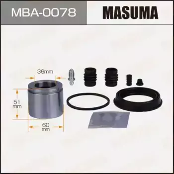 рем.к-т диск.торм. с поршнем перед.! D60\ Opel Astra J/Mokka, Chevrolet Aveo/Orlando 09> MBA-0078 MASUMA