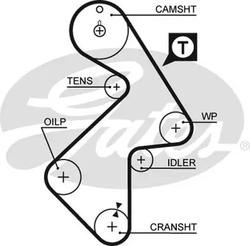 ремень ГРМ! 163x267H\ Toyota Camry/Carina/Avensis 1.8-2.2 86>