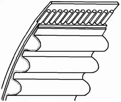 Ремень ГРМ LMI 18569 01 1019 мм 20 мм