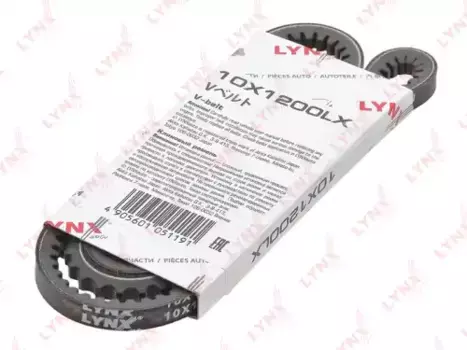 Ремень клиновой 10 мм 1 ручьев LYNXAUTO 10X1200LX